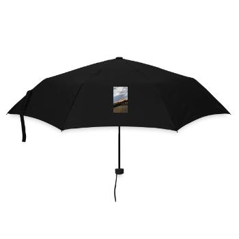 Sonnenuntergang 🌅 - Regenschirm (klein) - Schwarz - Vorne