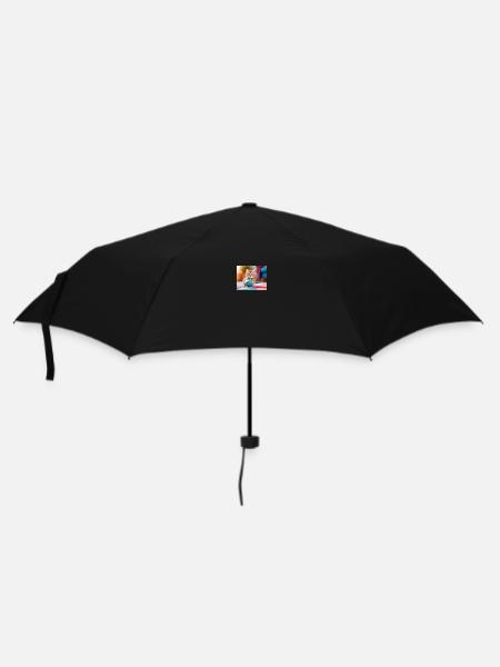 Chaton qui s'amuse avec de la laine - Parapluie standard - noir