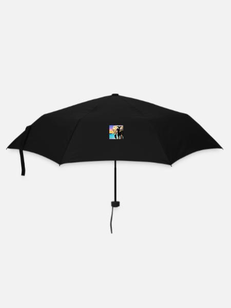 Elephant at sunset - Umbrella (small) - black