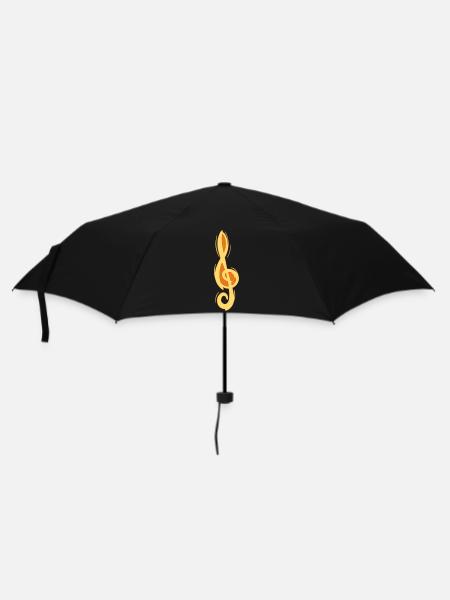 Violin key G, hand-drawn. Musician - Umbrella (small) - black