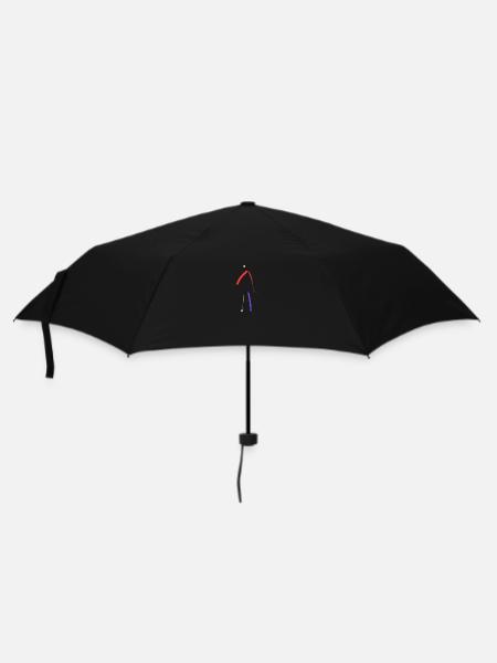 Modere Kunst - Regenschirm (klein) - Schwarz