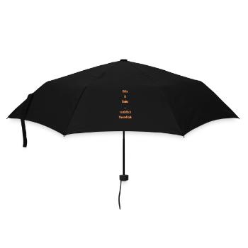 S’il vous plaît et merci, c’est si simple en théorie, l’étiquette - Parapluie standard - noir - Devant