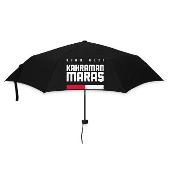 Maras 46 Türkei Turkiye Geschenk Urlaub TR Türk - Regenschirm (klein) - Schwarz - Vorne