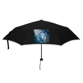 New York City NYC USA America Statue of Liberty - Umbrella (small) - black - Front