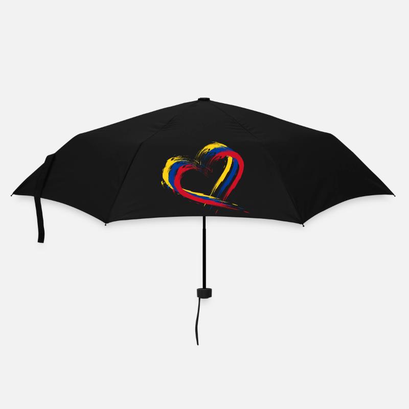 Colombie Coeur - Parapluie standard - noir