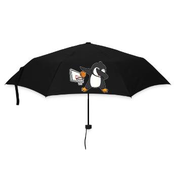 dab dabbing penguin basketball birthday christmas - Umbrella (small) - black - Front