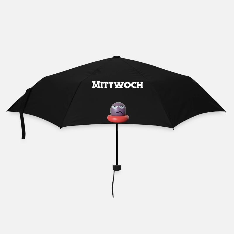 Mittwoch - Regenschirm (klein) - Schwarz