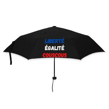 Liberté égalité couscous - Parapluie standard - noir - Devant