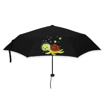 Funny Turtle Sea Turtle Sea Water - Umbrella (small) - black - Front