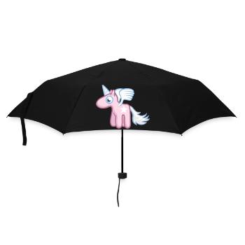 Angel the SkyPony - Ange pony - Parapluie standard - noir - Devant