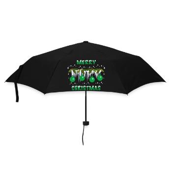 Boules de Noël vertes - Parapluie standard - noir - Devant