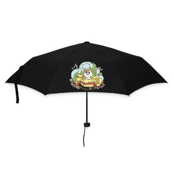Cat Christmas Christmas Christmas Tree Gifts Cartoon - Umbrella (small) - black - Front