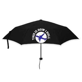 This Is How I Roll Aviation Pilot - Umbrella (small) - black - Front