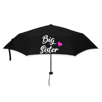 big sister in White - Umbrella (small) - black - Front