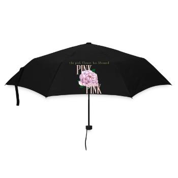 Blooming Pink Peony - Umbrella (small) - black - Front