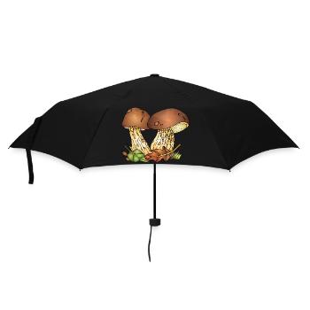 Pilze - Regenschirm (klein) - Schwarz - Vorne
