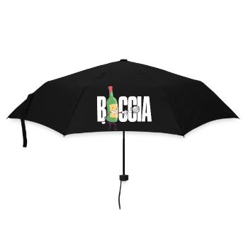 Bocciaspieler Bekleidung mit Boccia Kugeln Boccia - Regenschirm (klein) - Schwarz - Vorne