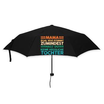 Tochter Muttertag Mutter Mama - Regenschirm (klein) - Schwarz - Vorne