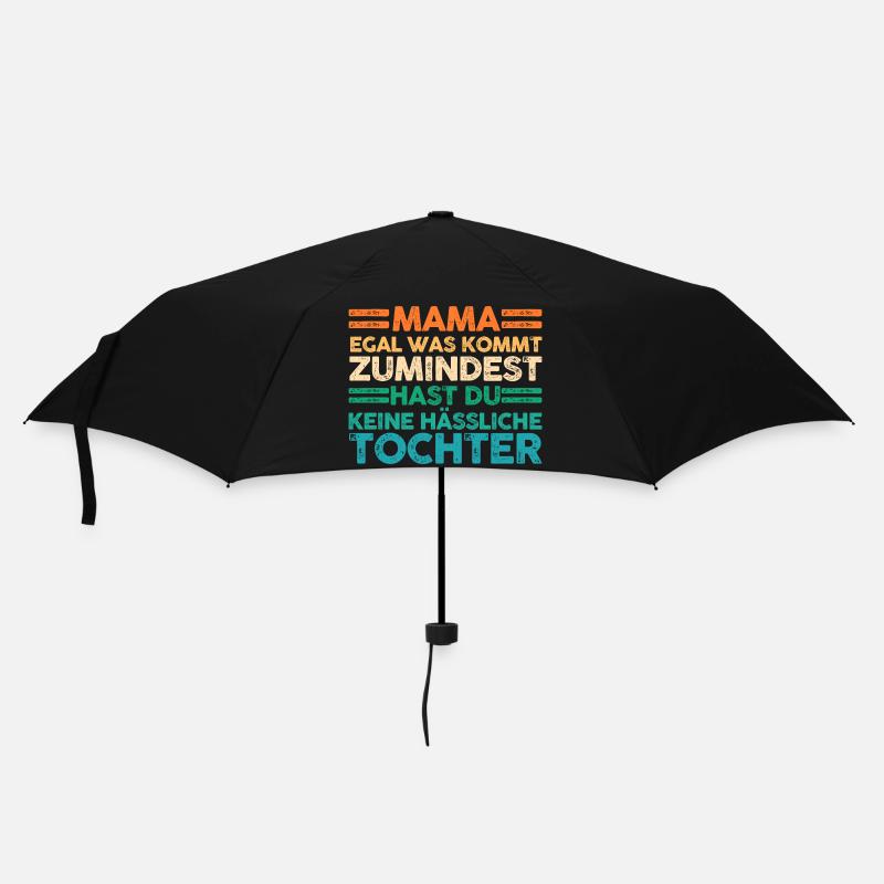 Tochter Muttertag Mutter Mama - Regenschirm (klein) - Schwarz