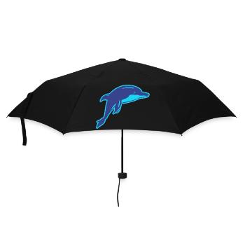 The Dolphin - Umbrella (small) - black - Front