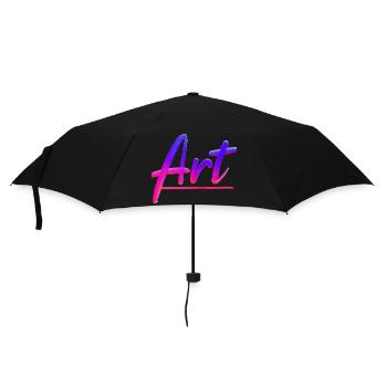 Lettrage ART dans le ciel magenta - Parapluie standard - noir - Devant