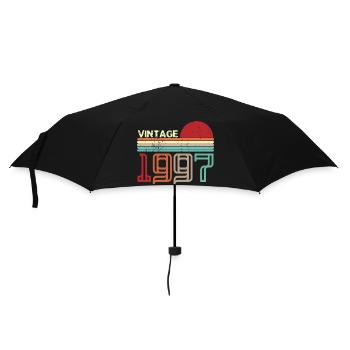 Vintage 1997 Anniversaire rétro sunset design - Parapluie standard - noir - Devant