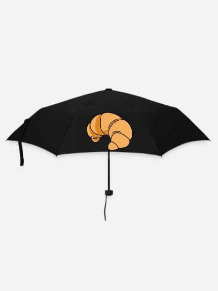 Croissant - Regenschirm (klein) - Schwarz