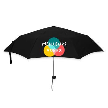 BONNE ANNEE. SAINT SYLVESTRE. NOUVELLE ANNÉE - Parapluie standard - noir - Devant