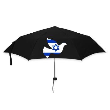 Israel Friedenstaube - Regenschirm (klein) - Schwarz - Vorne