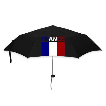 france - Regenschirm (klein) - Schwarz - Vorne