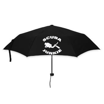 SCUBA JUNKIE - Regenschirm (klein) - Schwarz - Vorne