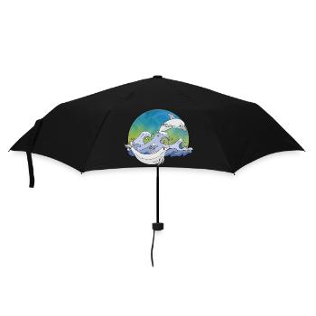 Delphine - Regenschirm (klein) - Schwarz - Vorne