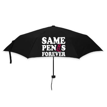 Same penis forever - Regenschirm (klein) - Schwarz - Vorne