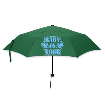 Baby on Tour - Umbrella (small) - bottlegreen - Front
