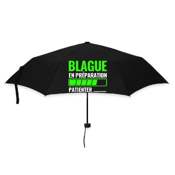 Joke in the making - Umbrella (small) - black - Front