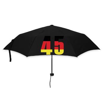 Maillot 45 Numéro Allemagne - Parapluie standard - noir - Devant