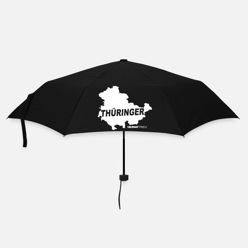 Thüringer Treue - Regenschirm (klein) - Schwarz