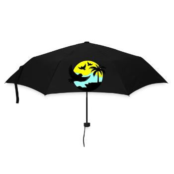 paradise birds 02 - Regenschirm (klein) - Schwarz - Vorne
