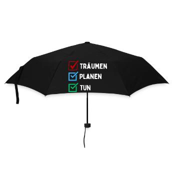 Dreaming Plan Do Checklist Design Colorful Red Blue - Umbrella (small) - black - Front