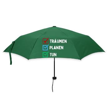 Plan de rêve faire liste de contrôle conception coloré rouge bleu - Parapluie standard - vert bouteille - Devant