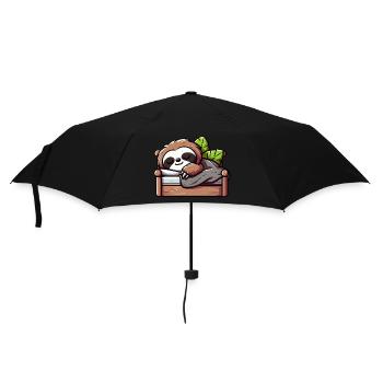Entspanntes Faultier - Gemütliches Nickerchen - Regenschirm (klein) - Schwarz - Vorne