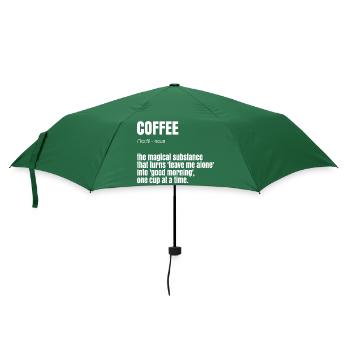 Funny Coffee Saying - Umbrella (small) - bottlegreen - Front