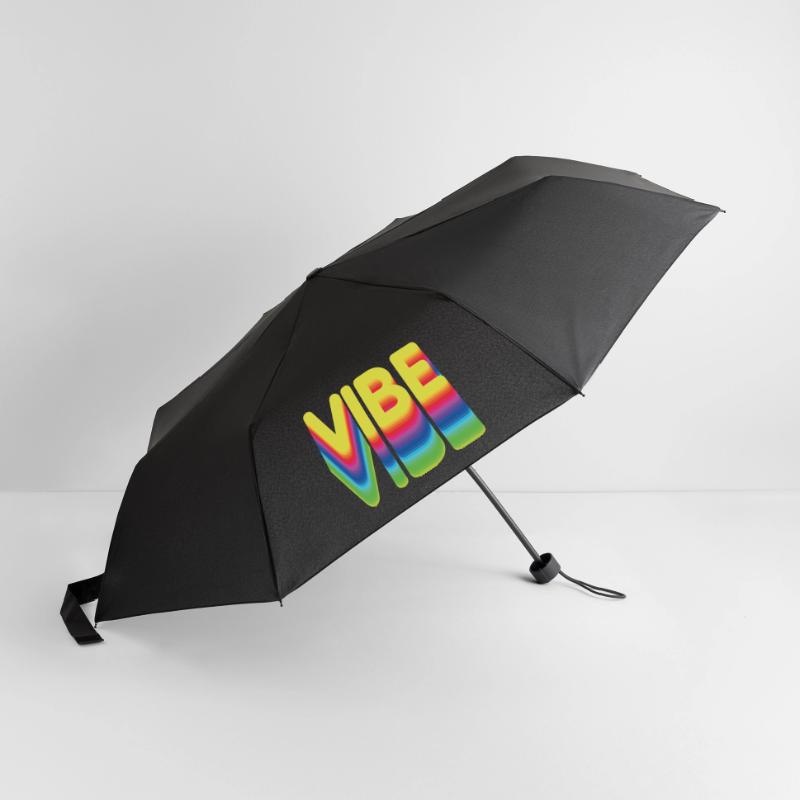 Nur gute Vibes - retro style Regenschirm (klein)