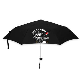 Sœur Super et Petite Sœur Courage - Parapluie standard - noir - Devant