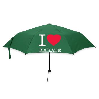 I LOVE KARATE - Umbrella (small) - bottlegreen - Front