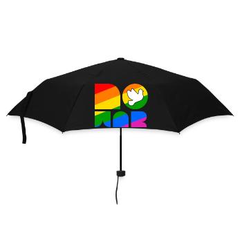No War LGBTQ Pride Month Shirt - Regenschirm (klein) - Schwarz - Vorne