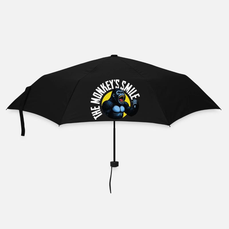 Roaring Gorilla in Vintage Style - Umbrella (small) - black