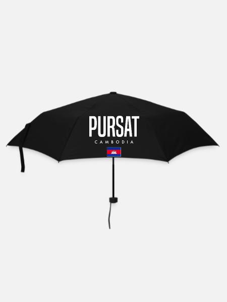 Pursat Kambodscha Khmer - Regenschirm (klein) - Schwarz
