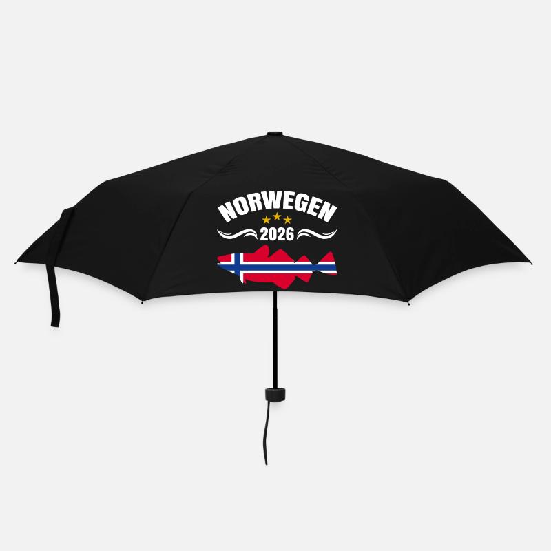 Norwegen Angeltour 2026 - Regenschirm (klein) - Schwarz