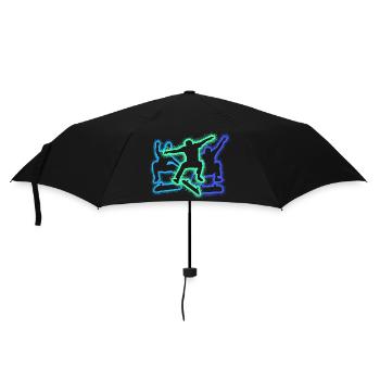 Skating Skateboarder Skater Silhouettes Skateboard - Umbrella (small) - black - Front